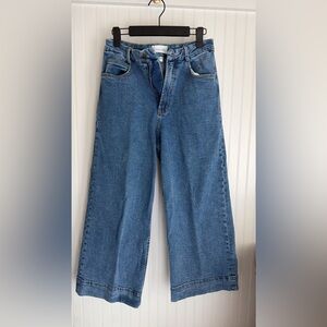Dear John Wide Leg Blue Denim Jeans